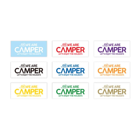 WE ARE CAMPER キャンパー 休みを楽しもう！ ステッカー