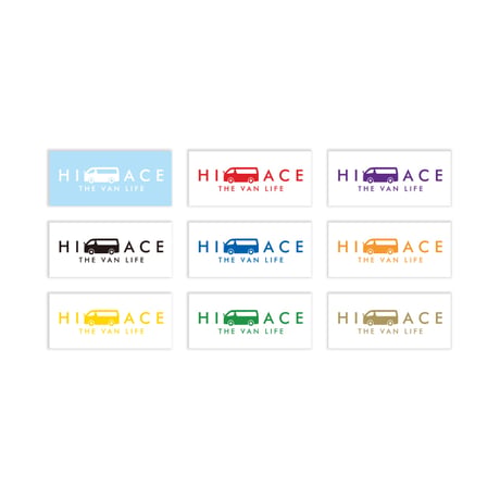 HIACE THE VAN LIFE ステッカー
