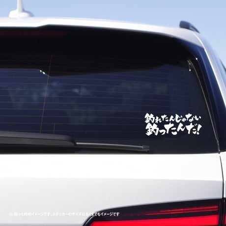 【釣りステッカー】釣れたんじゃない釣ったんだ！