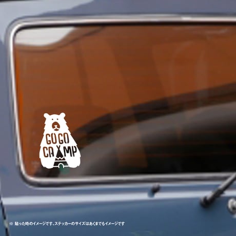 GO GO CAMP クマ ステッカー