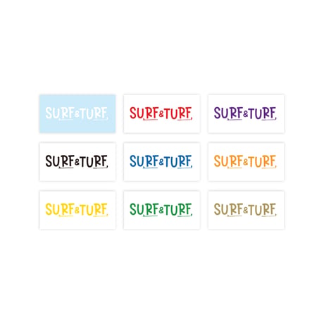 【ゴルフステッカー】SURF & TURF　サーフ&トラフ