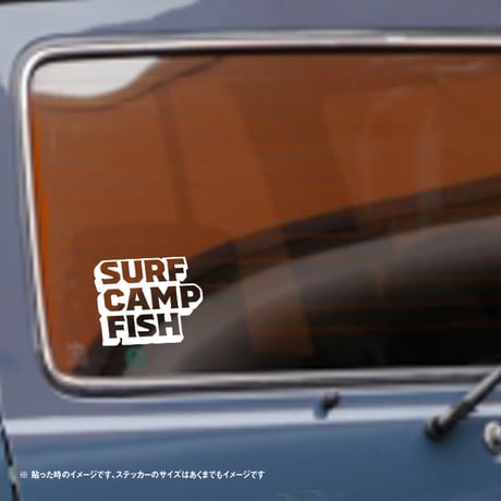 【サーフィンステッカー】SURF CAMP FISH 趣味ステッカー