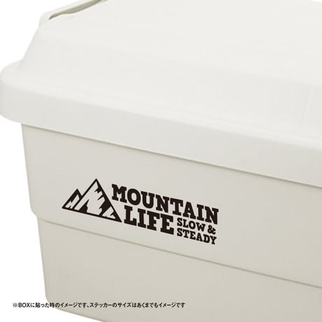 MOUNTAIN LIFE SLOW & STEADY ゆっくりと着実に　ステッカー