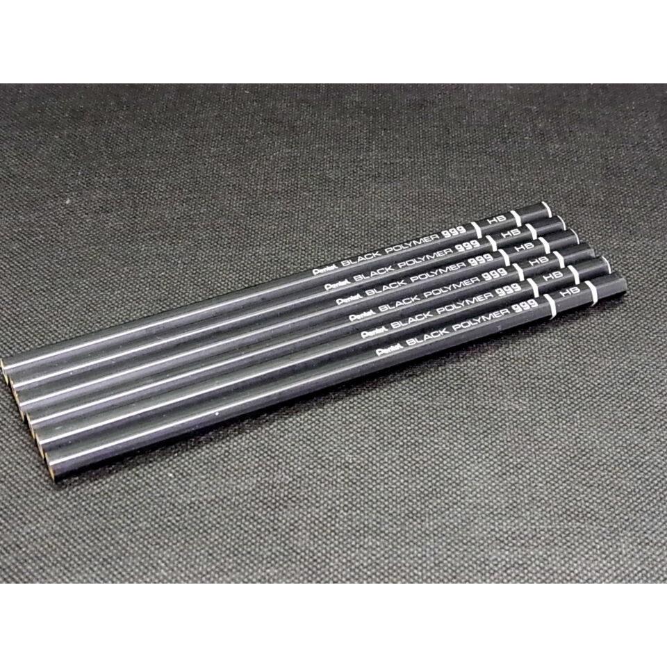 ぺんてる BLACK POLYMER 999 HB 6本 | レトロ・スタイル ぺんてる BLACK POLYMER 999 HB 6本 | レトロ・スタイル