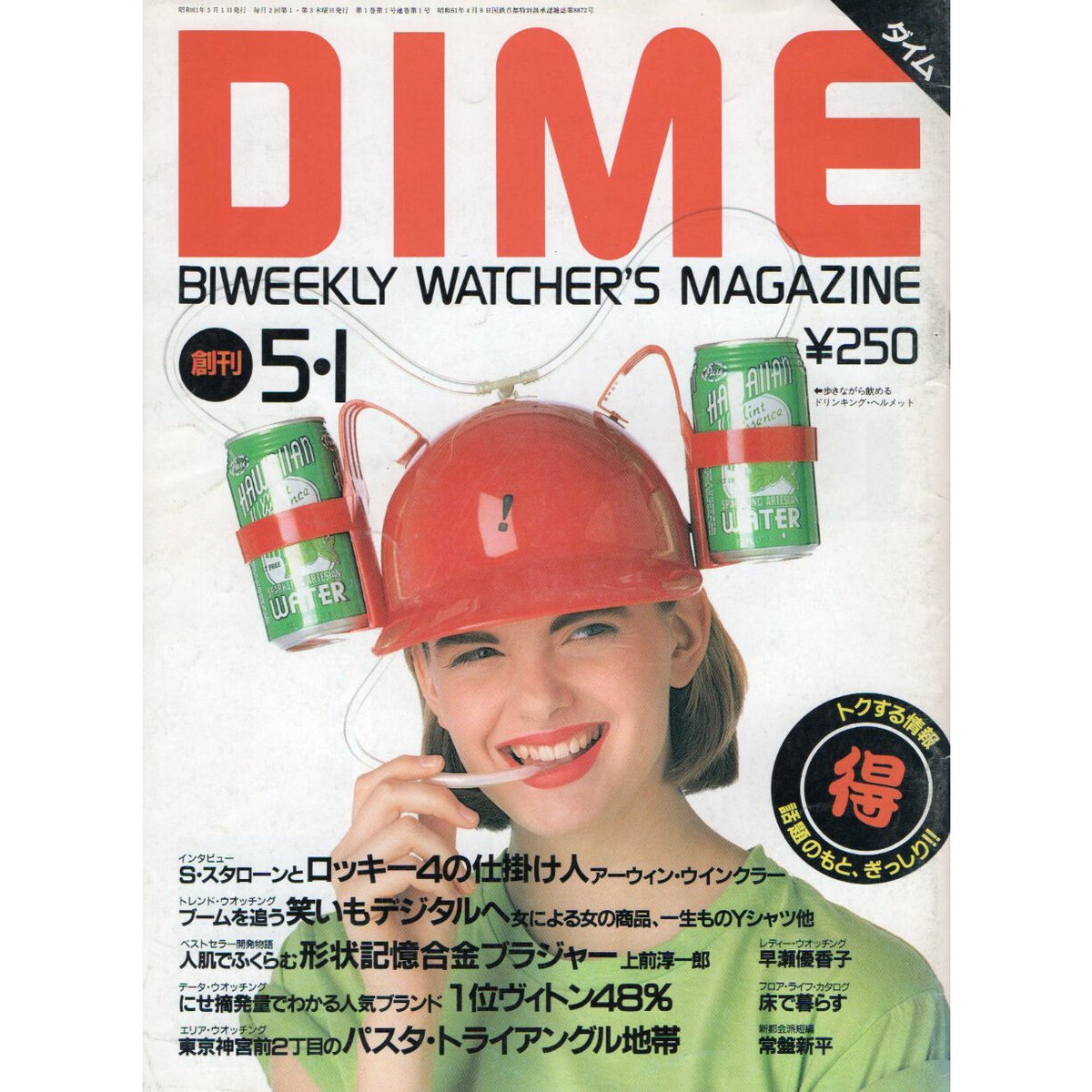 昭和61年 雑誌DIME創刊号 | レトロ・スタイル 昭和61年 雑誌DIME創刊号 | レトロ・スタイル