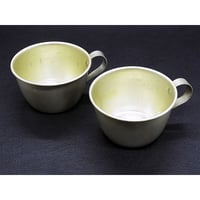 学校給食　アルマイト製のこぶりなカップ　2個セット