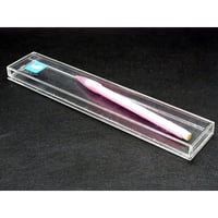 ミドリ 透明プラ製ペンケースとロケット鉛筆