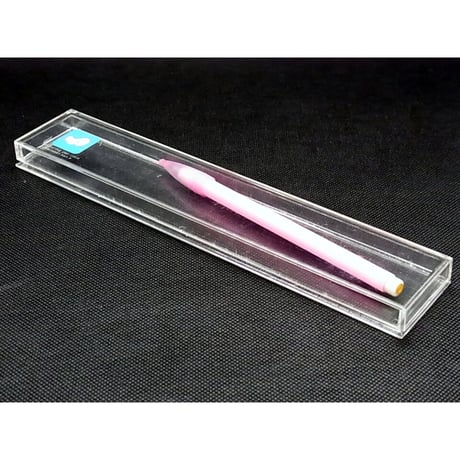 ミドリ 透明プラ製ペンケースとロケット鉛筆