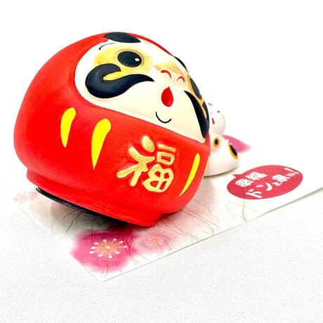 ドンとこい！だるま貯金箱(赤)