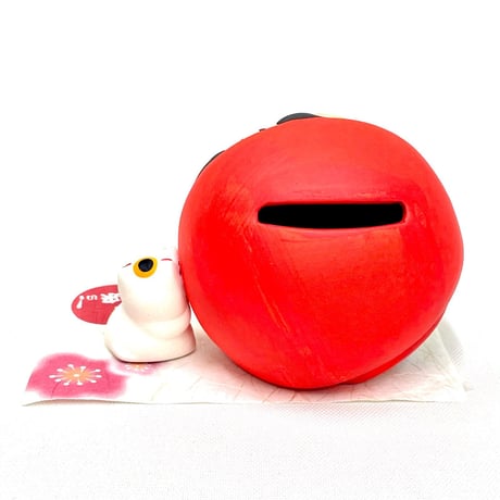 ドンとこい！だるま貯金箱(赤)