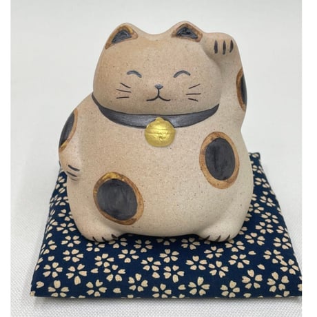 土もの まる猫 貯金箱 | adachiya NET