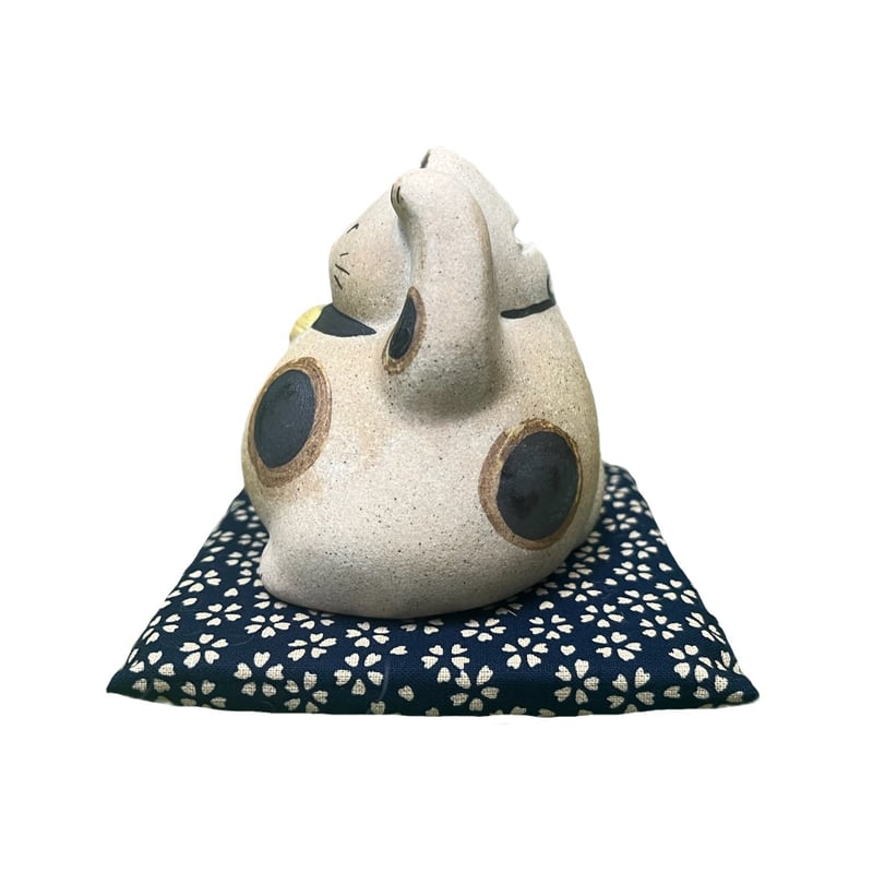 土もの まる猫 貯金箱 | adachiya NET