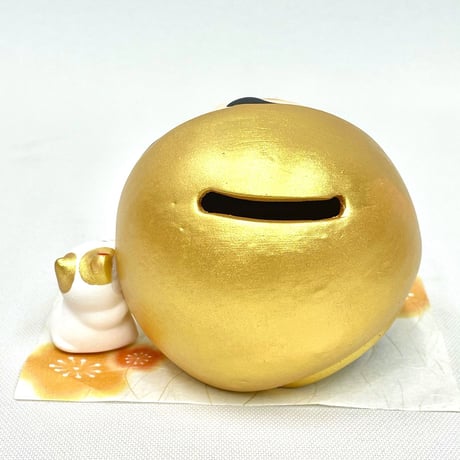 ドンとこい！だるま貯金箱(金)