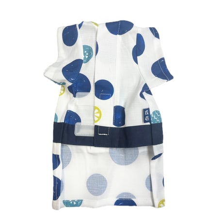 浴衣　水玉ネイビー（navy）　1号～9号