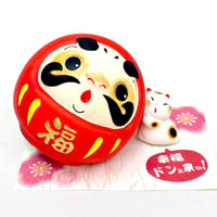 ドンとこい！だるま貯金箱(赤)