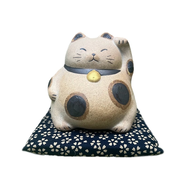 土もの まる猫 貯金箱 | adachiya NET