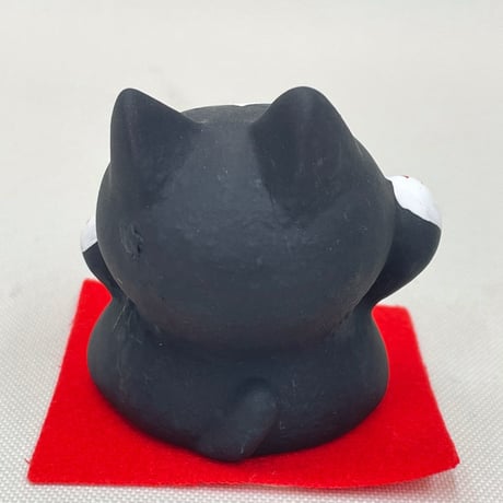 ニコニコ招き猫　黒