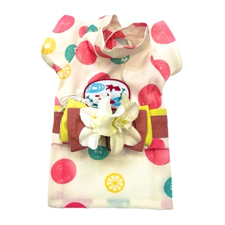浴衣　水玉ピンク(pink）　1号～9号