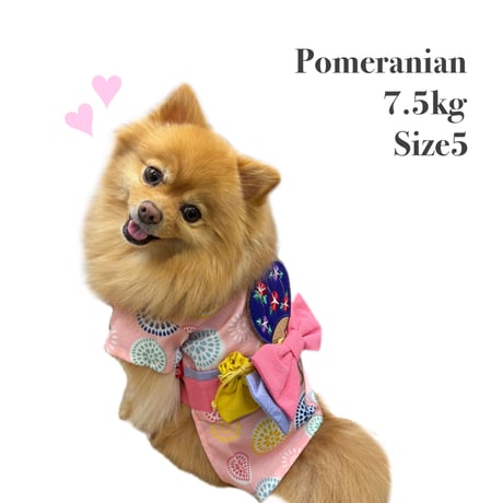 浴衣　花火　ピンク(pink）1号～7号