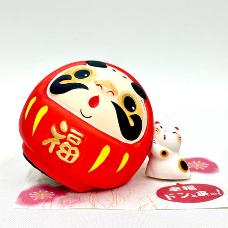 ドンとこい！だるま貯金箱(赤)