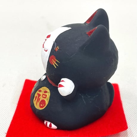 ニコニコ招き猫　黒