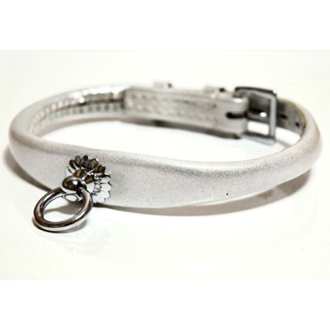 【chikamaru 】首輪（特注品）2つ 丸首輪（4号）：首回り29~37㎝ 幅1.2～1.5cm | Whose Leather.com