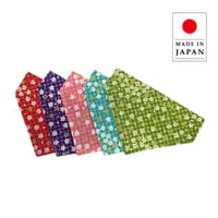 日本製  和柄バンダナ(霰あられ)　ML