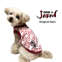 日本製唐草シャツ白/赤（white/red）2号〜6号