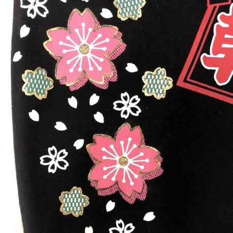 浅草Tシャツ　赤(red)/黒(black）　7号/8号