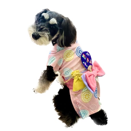 浴衣　花火　ピンク(pink）1号～7号