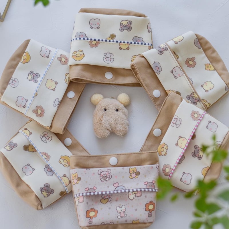 リバティ ラミネート ポケット付移動ポケット〈メドウテイルズ