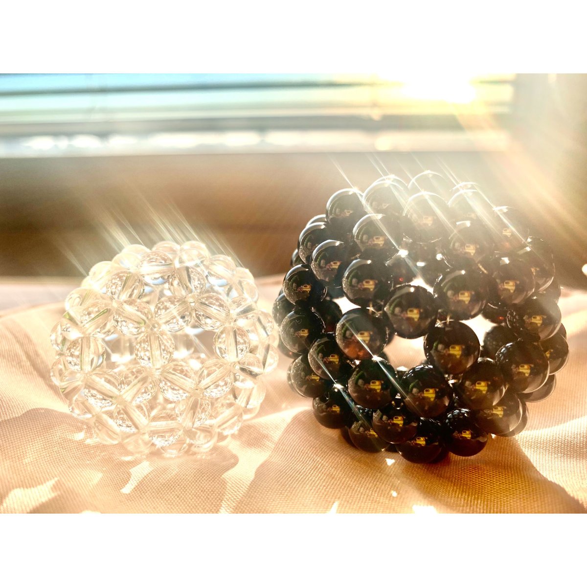 フラーレン プロテクション 水晶4種類Aタイプ 神聖幾何学フラーレン