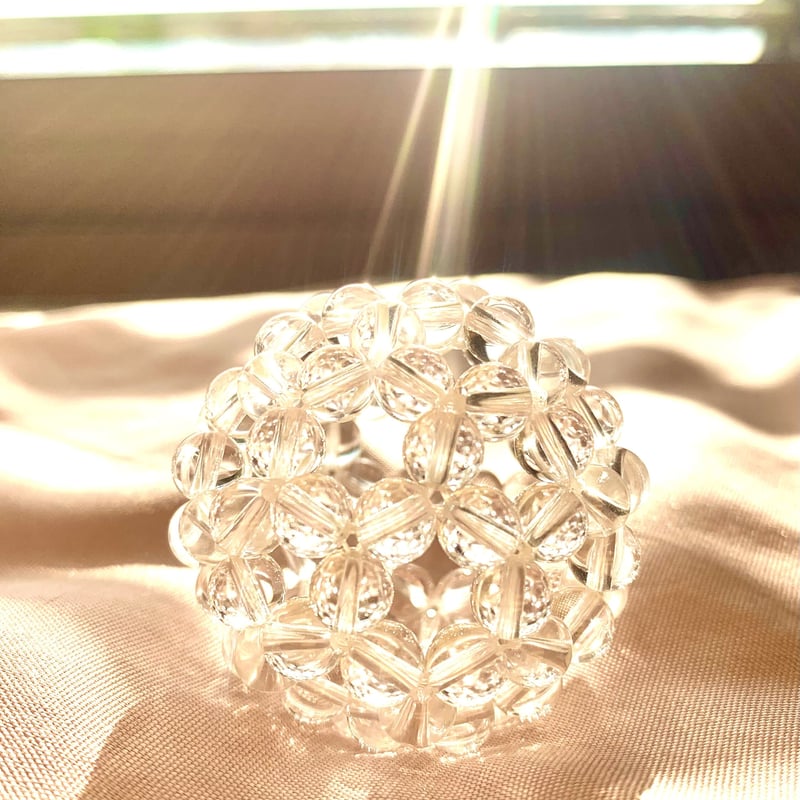 フラーレン　プロテクション　水晶4種類Aタイプ 楽天市場】【送料無料】神聖幾何学 水晶フラーレン 6mm玉 5A