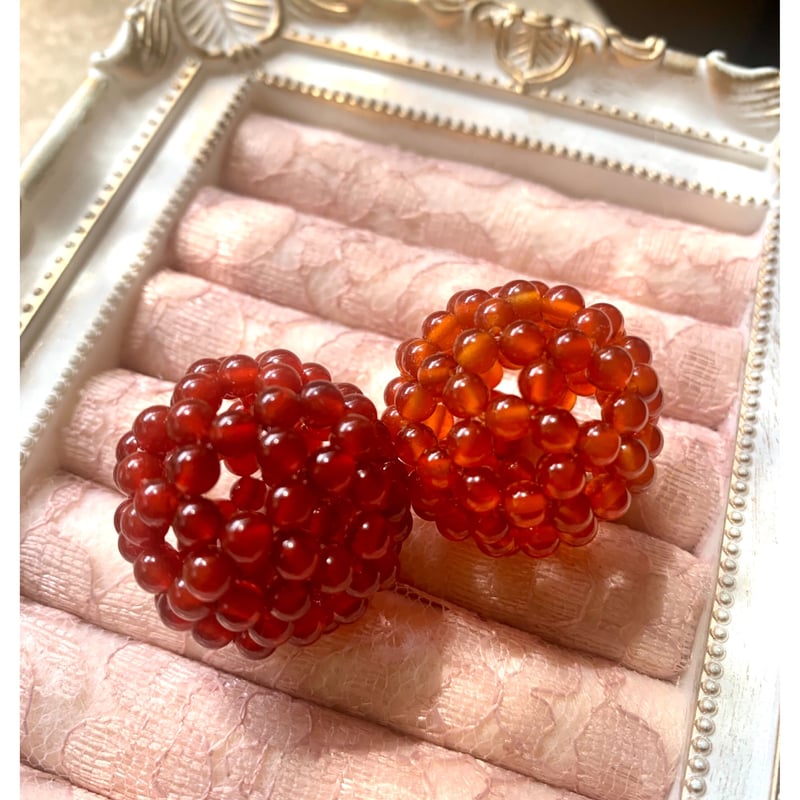 カーネリアン 3A 4ミリ ペンダント Silver925チェーン50㎝付き