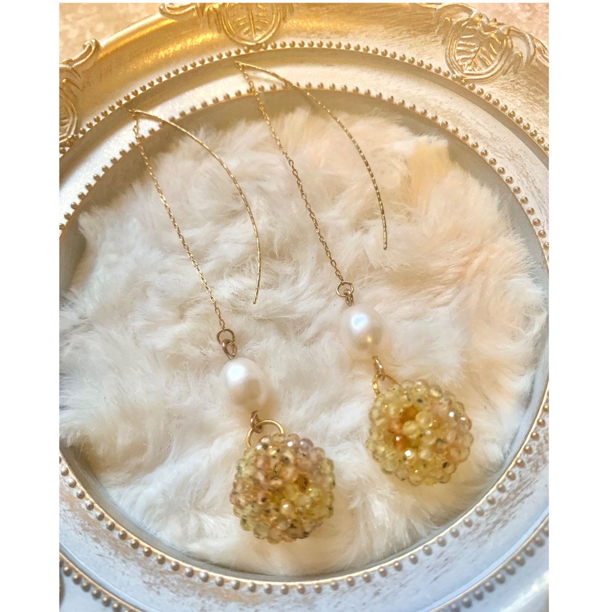 200 ゴールドガネーシャと天然石のピアス・イヤリング 楽天市場