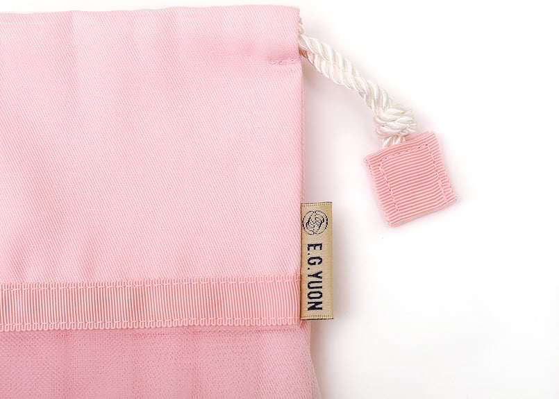 巾着バッグ ベビーピンク | E.G.YUON
