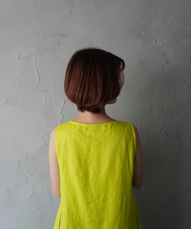 ヘンプ100% ノースリーブワンピース 《nagisa》 | Online Store 忠兵衛の衣