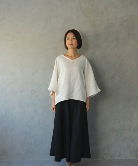 ヘンプ100% フレアパンツ【厚地】