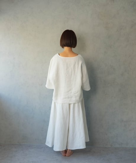 ヘンプ100% フレアパンツ【厚地】