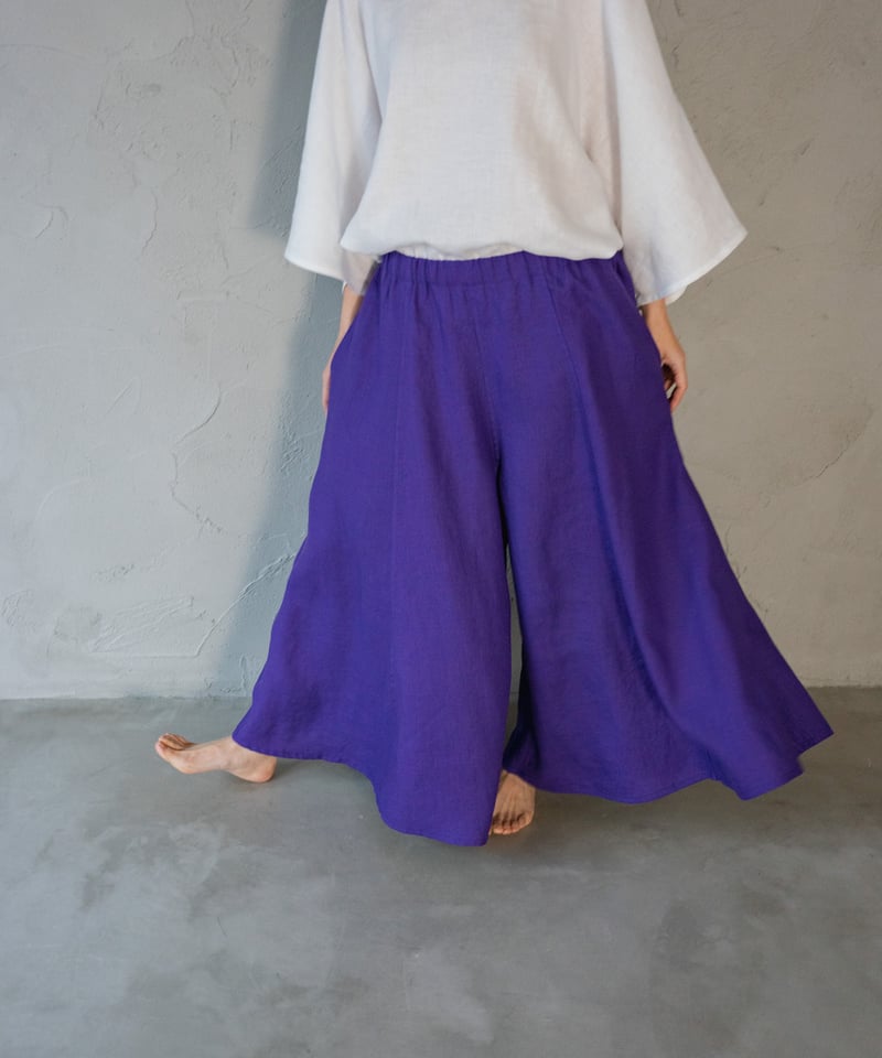ヘンプ100% フレアパンツ【普通地】 | Online Store 忠兵衛の衣