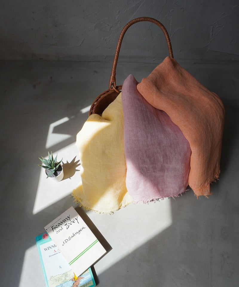 ヘンプ100%ショール ベンガラ染 | Online Store 忠兵衛の衣