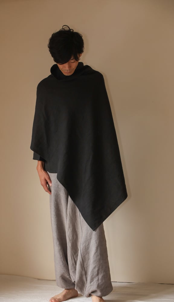 忠兵衛　HEMP100%　Ｖネックワンピース ヘンプ100%マント 【普通地】 | Online Store 忠兵衛の衣