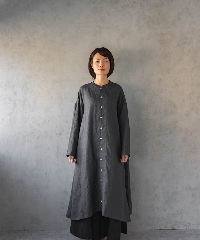 【専用】ワンピース セール】 【洗える】フロントボタンギャザー ワンピース