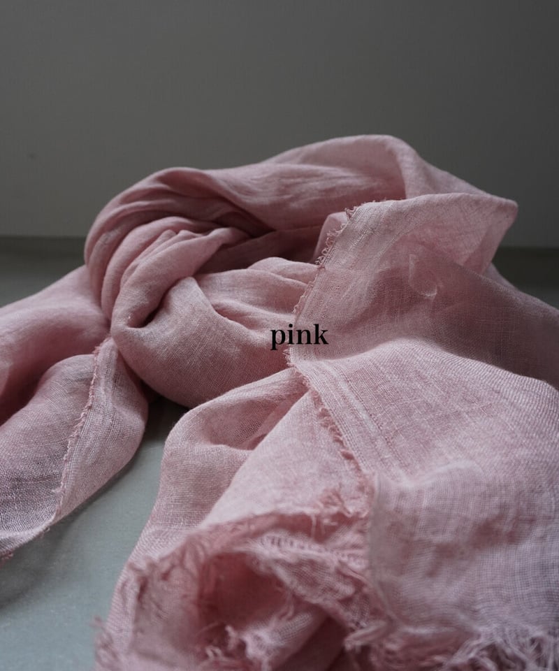 ヘンプ100%ショール ベンガラ染 | Online Store 忠兵衛の衣