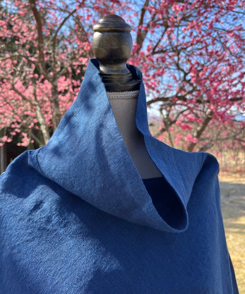 本藍染》ヘンプ100%マント 【厚手】 | Online Store 忠兵衛の衣