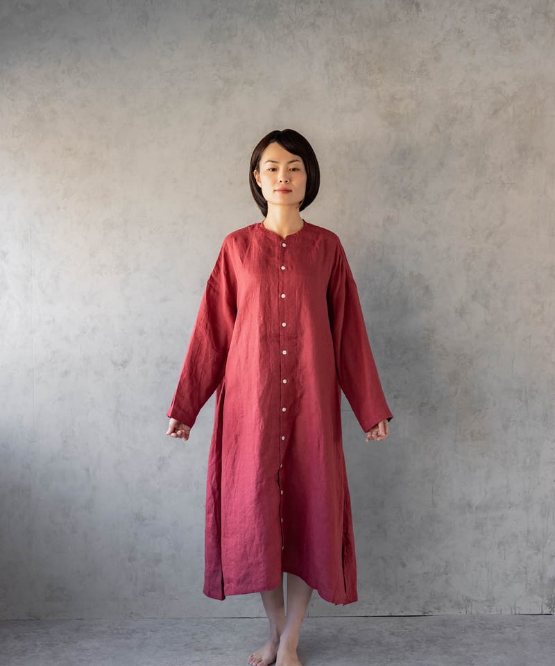 【専用】ワンピース セール】 【洗える】フロントボタンギャザー ワンピース