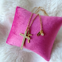 Luxe Cross Duo Necklace