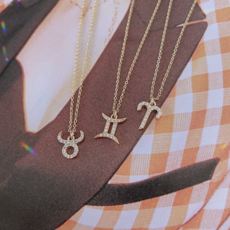 〈ネックレス〉12星座 zirconia necklace