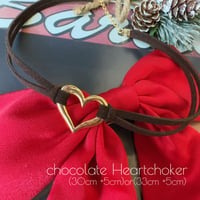 〈チョーカー〉chocolate Heart choker