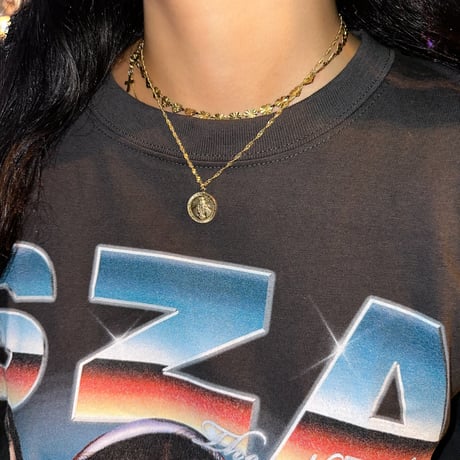 Madonna Medallion Necklace - 14kgf”